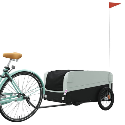 Rimorchio da Bici Nero e Grigio 45 kg in Ferro - homemem39