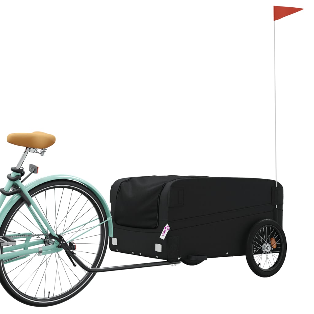 Rimorchio da Bici Nero 45 kg in Ferro - homemem39
