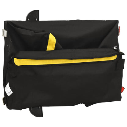 Rimorchio da Bici Nero e Giallo 45 kg in Ferro - homemem39