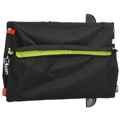 Rimorchio da Bici Nero e Verde 45 kg in Ferro - homemem39
