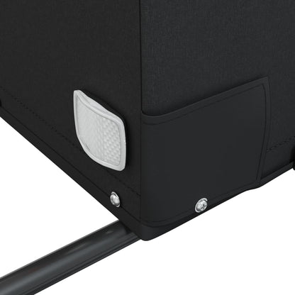 Rimorchio da Bici Nero e Blu 45 kg in Ferro - homemem39