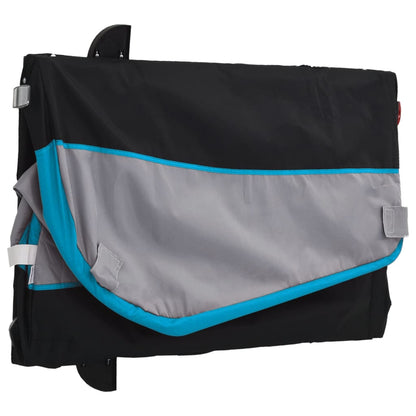 Rimorchio da Bici Nero e Blu 30 kg in Ferro | homemem39