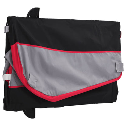 Rimorchio da Bici Nero e Rosso 45 kg in Ferro | homemem39