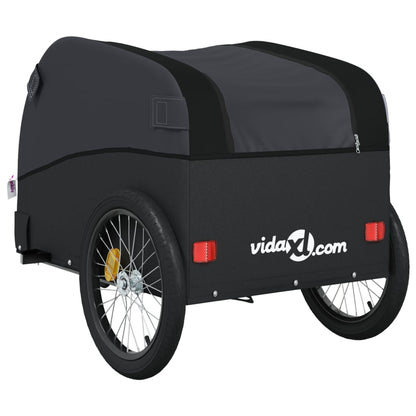 Rimorchio da Bici Nero 45 kg in Ferro | homemem39