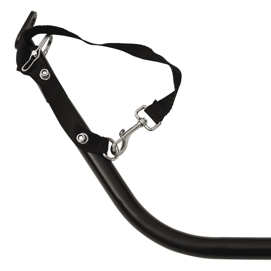 Rimorchio da Bici Nero 45 kg in Ferro | homemem39