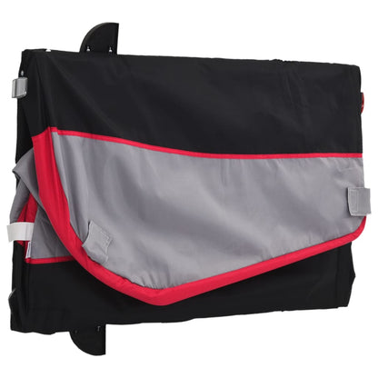 Rimorchio da Bici Nero e Rosso 45 kg in Ferro | homemem39