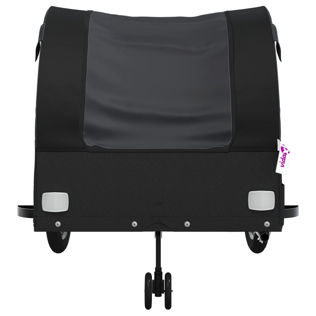 Rimorchio da Bici Nero 45 kg in Ferro | homemem39