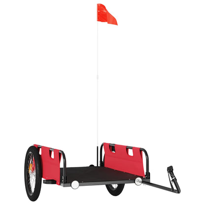 Rimorchio da Bici Rosso Oxford e Ferro - homemem39