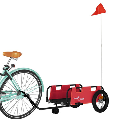 Rimorchio da Bici Rosso Oxford e Ferro | homemem39