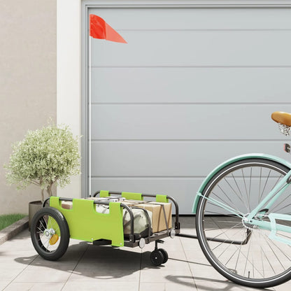 Rimorchio da Bici Verde Oxford e Ferro | homemem39