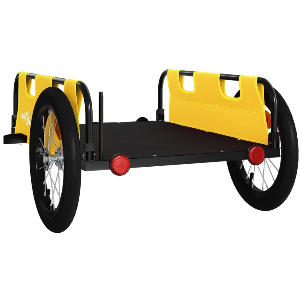 Rimorchio da Bici Giallo Oxford e Ferro | homemem39