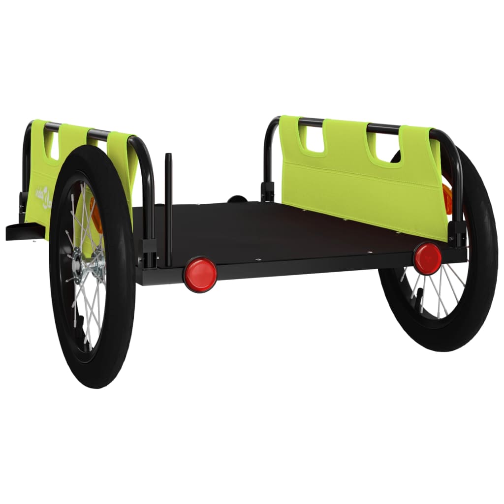 Rimorchio da Bici Verde Oxford e Ferro | homemem39