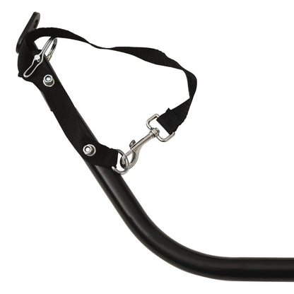 Rimorchio da Bici Nero 126x63x34 cm in Ferro