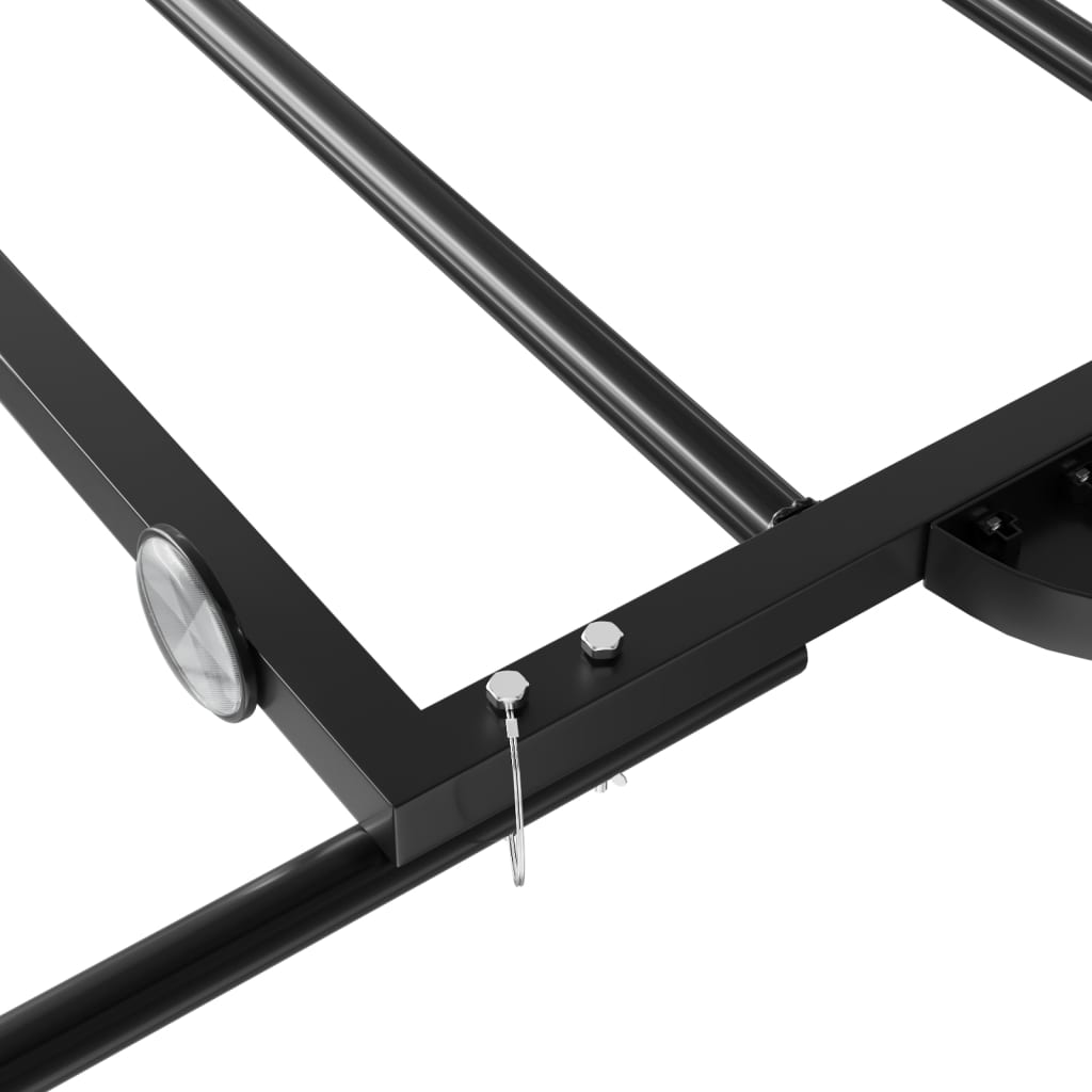 Rimorchio da Bici Nero 122x53x28 cm in Ferro | homemem39
