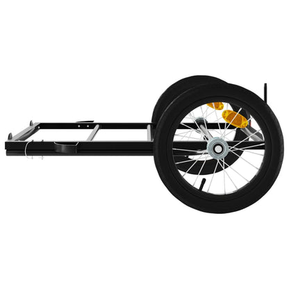 Rimorchio da Bici Nero 126x63x34 cm in Ferro | homemem39