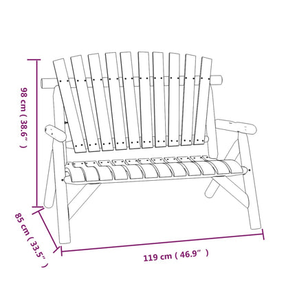 Set Divani da Giardino 4 pz in Legno Massello di Abete | homemem39