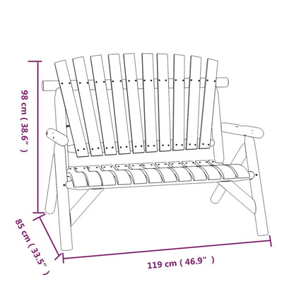 Set Divani da Giardino 5 pz in Legno Massello di Abete | homemem39
