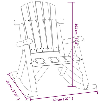 Set Divani da Giardino 3 pz in Legno Massello di Abete | homemem39