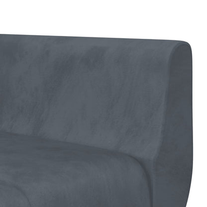 Divano Letto a L Grigio Scuro 275x140x70 cm in Velluto