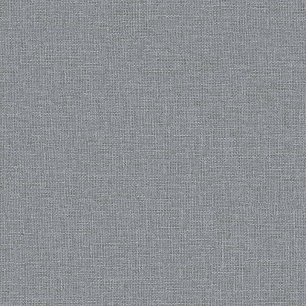 Divano Letto a L Grigio Chiaro 279x140x70 cm in Tessuto - homemem39