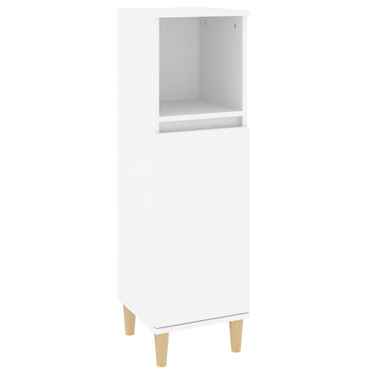 Set Mobili da Bagno 3 pz Bianco in Legno Multistrato | homemem39