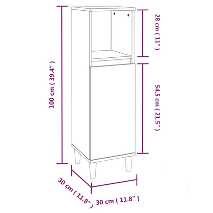 Set Mobili da Bagno 3 pz Bianco in Legno Multistrato | homemem39