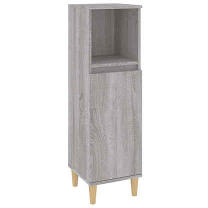 Set Mobili da Bagno 3 pz Grigio Sonoma in Legno Multistrato | homemem39