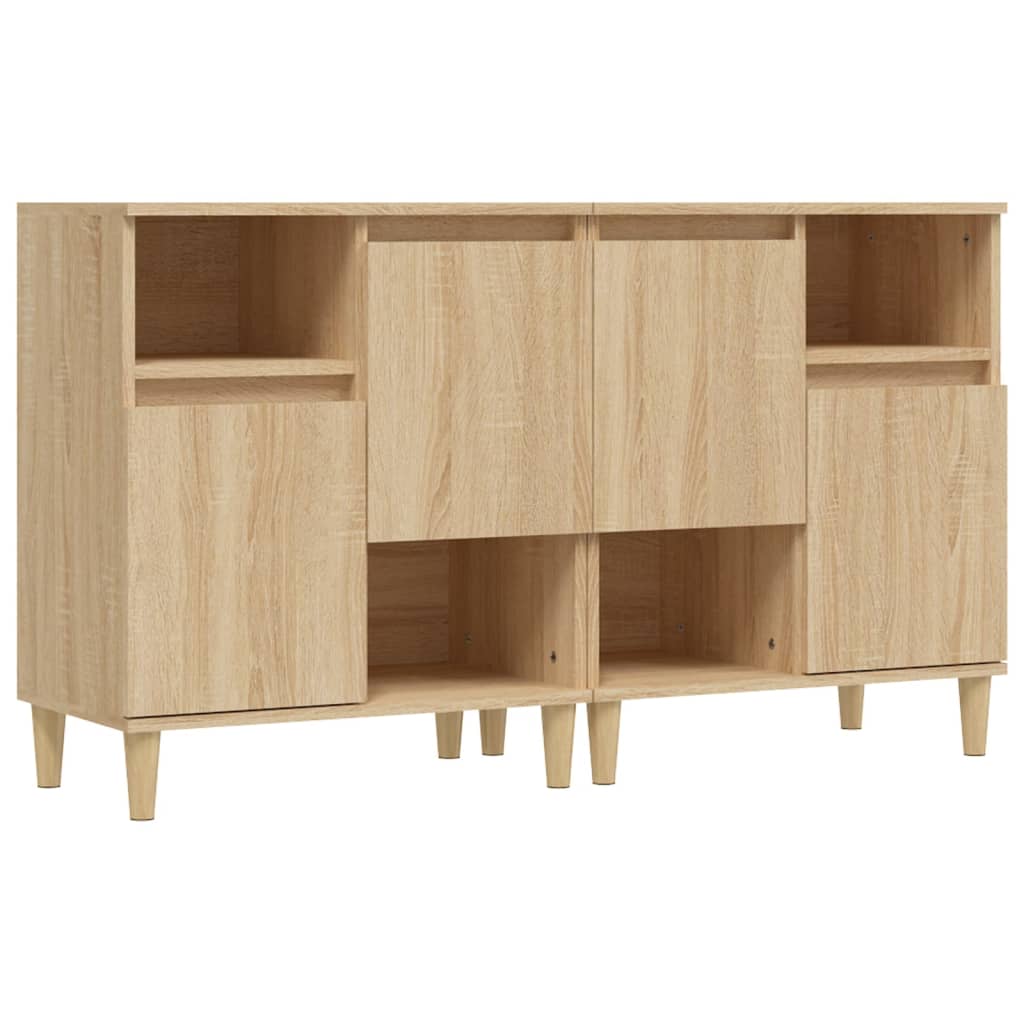 Credenze 2pz Rovere Sonoma 60x35x70 cm in Legno Multistrato