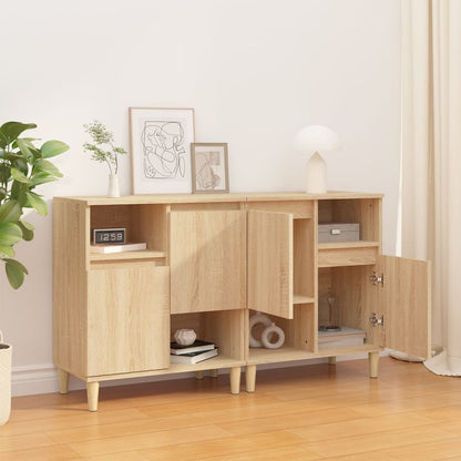 Credenze 2pz Rovere Sonoma 60x35x70 cm in Legno Multistrato