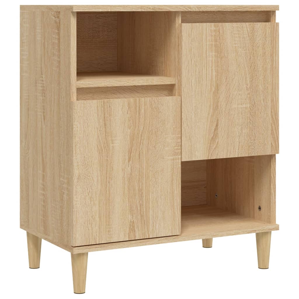 Credenze 2pz Rovere Sonoma 60x35x70 cm in Legno Multistrato
