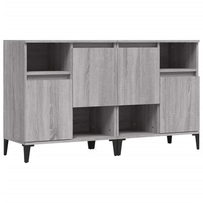 Credenze 2pz Grigio Sonoma 60x35x70 cm in Legno Multistrato