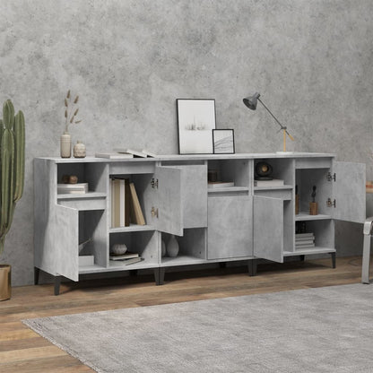 Credenze 3pz 60x35x70 cm in legno multistrato