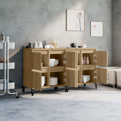 Credenze 2pz Rovere Sonoma 60x35x70 cm in Legno Multistrato