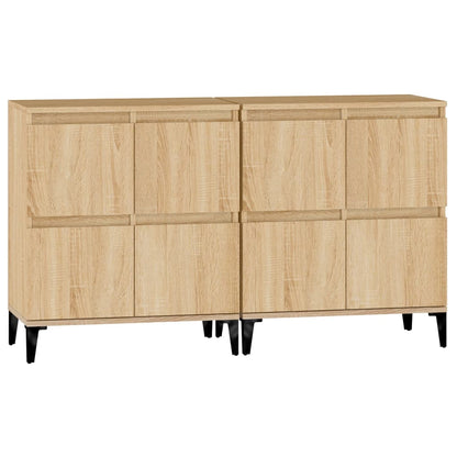 Credenze 2pz Rovere Sonoma 60x35x70 cm in Legno Multistrato