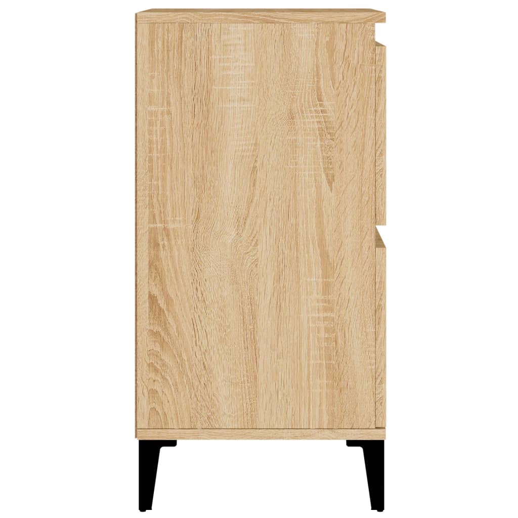 Credenze 2pz Rovere Sonoma 60x35x70 cm in Legno Multistrato