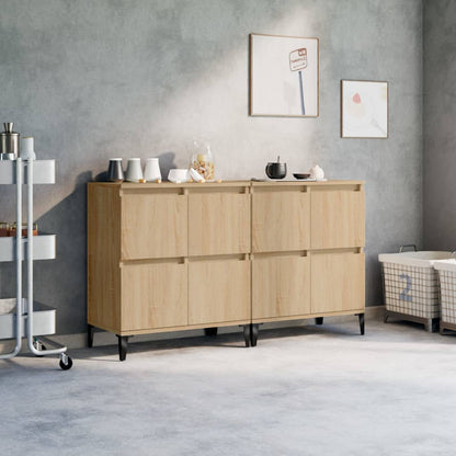 Credenze 2pz Rovere Sonoma 60x35x70 cm in Legno Multistrato