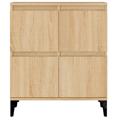 Credenze 3pz Rovere Sonoma 60x35x70 cm in Legno Multistrato