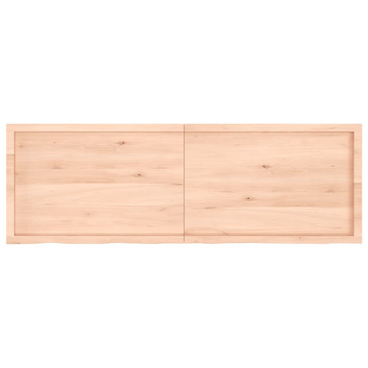 Piano per Tavolo 180x60x(2-6)cm in Rovere Massello Non Trattato - homemem39
