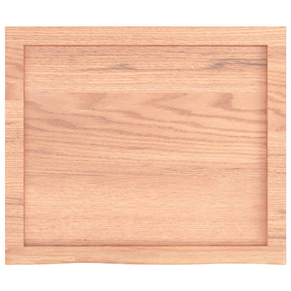 Piano Tavolo Marrone 0x(2-4) cm Rovere Massello Trattato
