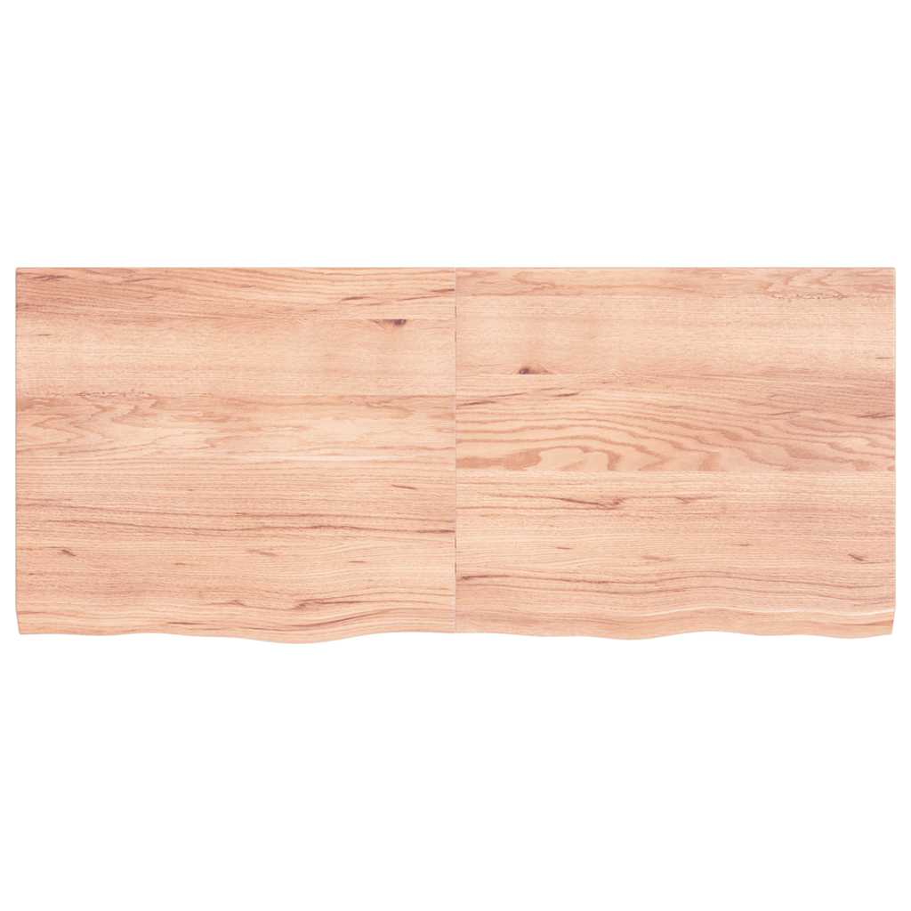Piano Tavolo Marrone 0x(2-4) cm Rovere Massello Trattato
