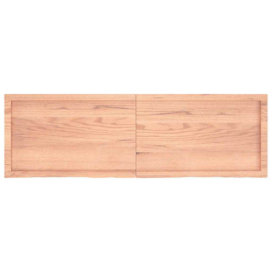 Piano Tavolo Marrone 160x50x(2-4) cm Massello Rovere Trattato - homemem39