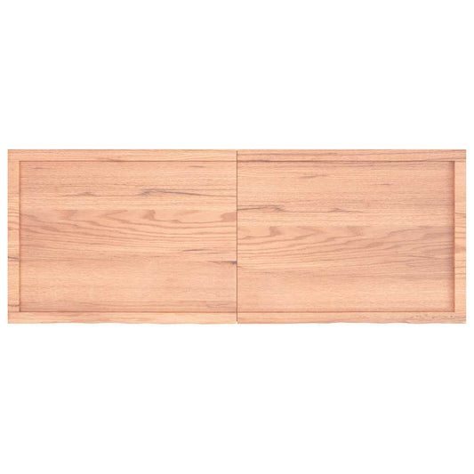 Piano Tavolo Marrone 160x60x(2-6) cm Massello Rovere Trattato - homemem39