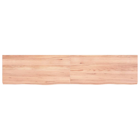 Piano Tavolo Marrone 180x40x(2-6) cm Massello Rovere Trattato - homemem39