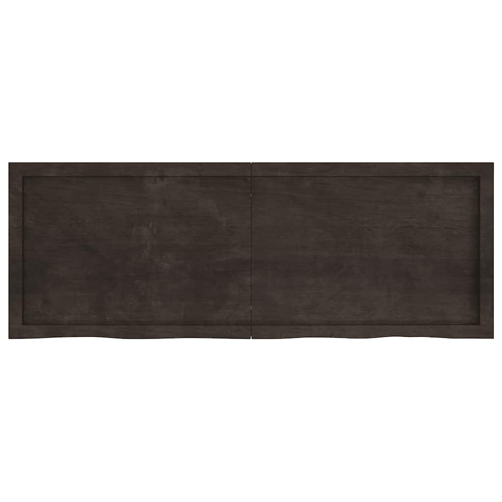 Piano Tavolo Marrone 0x(2-4) cm Rovere Massello Trattato