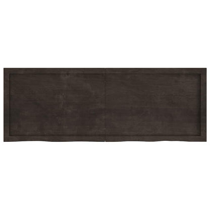 Piano Tavolo Marrone 0x(2-4) cm Rovere Massello Trattato