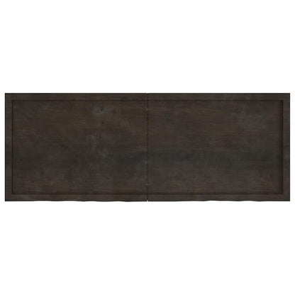 Piano Tavolo Marrone 160x60x(2-4) cm Rovere Massello Trattato - homemem39