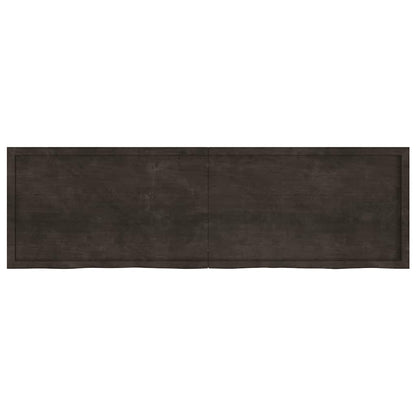 Piano Tavolo Marrone 0x(2-4) cm Rovere Massello Trattato