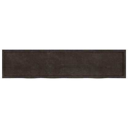 Piano Tavolo Marrone 0x(2-4) cm Rovere Massello Trattato