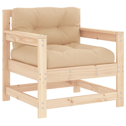Set Divani da Giardino 6 pz con Cuscini in Legno Massello | homemem39