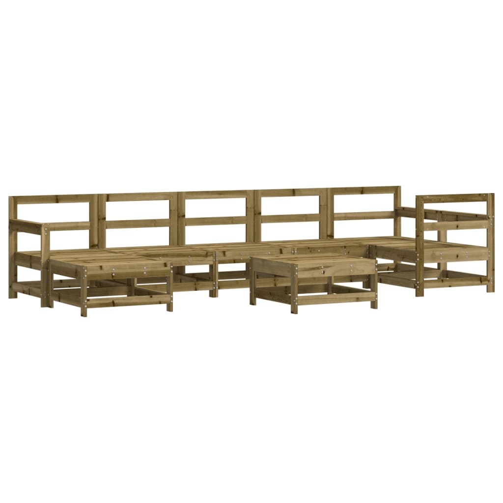 Set Divani da Giardino 8pz con Cuscini Legno Impregnato di Pino - homemem39